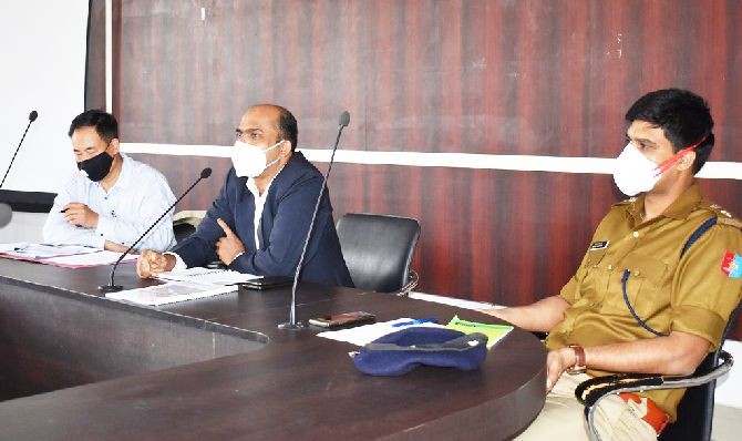 DC Kohima Mohammed Ali Shihab A, IAS addressing the meeting held at DPDB’s Conference Hall, Kohima on October 15. (DIPR Photo)